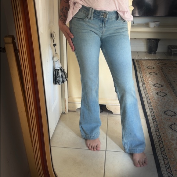 Hollister Women's Sky Blue Boot Cut Jeans - Picture 5 of 5